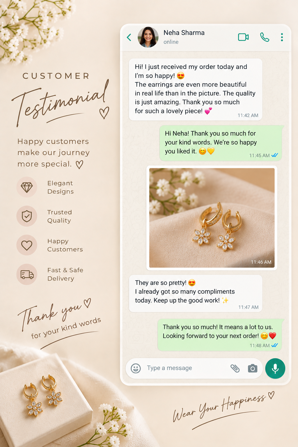 Jewelry Brand Customer Testimonial