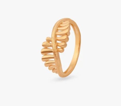 Gilded Leafline Gold Ring